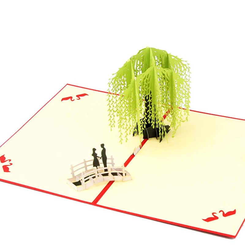 the love 2-Packed 3D Pop Up Willow Cards Greeting Cards for Congratulation, for Special Day, Birthday or Wedding Congratulation, with Envelope (Combination 31) - Image 5